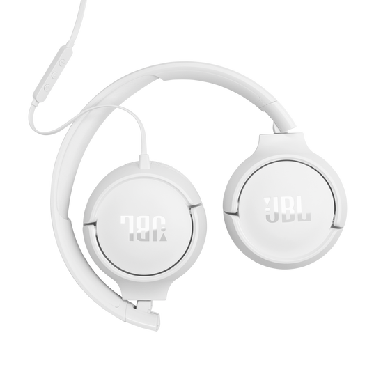 JBL Tune 520C USB-C - White - Hi-Res wired on-ear headphones - Bottom